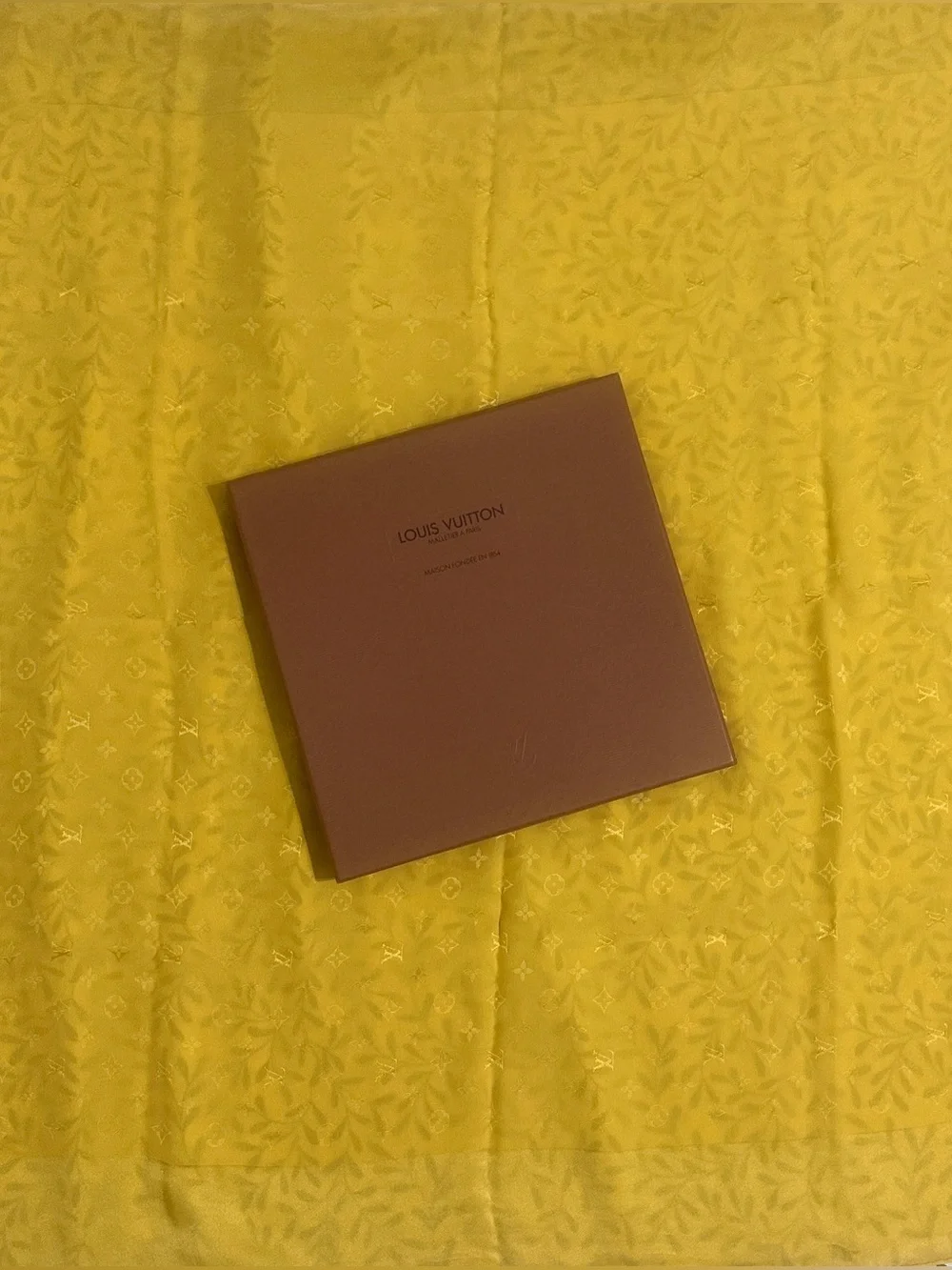 Louis Vuitton Yellow Scarf